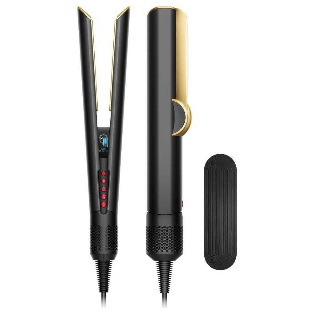 Dyson Airstrait Ionizáló Hajvasaló Kerámia bevonattal 140°C - Fekete / Arany (534040-01)