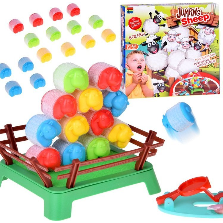 Jokomisiada Skaczące owieczki ügyességi társasjáték család