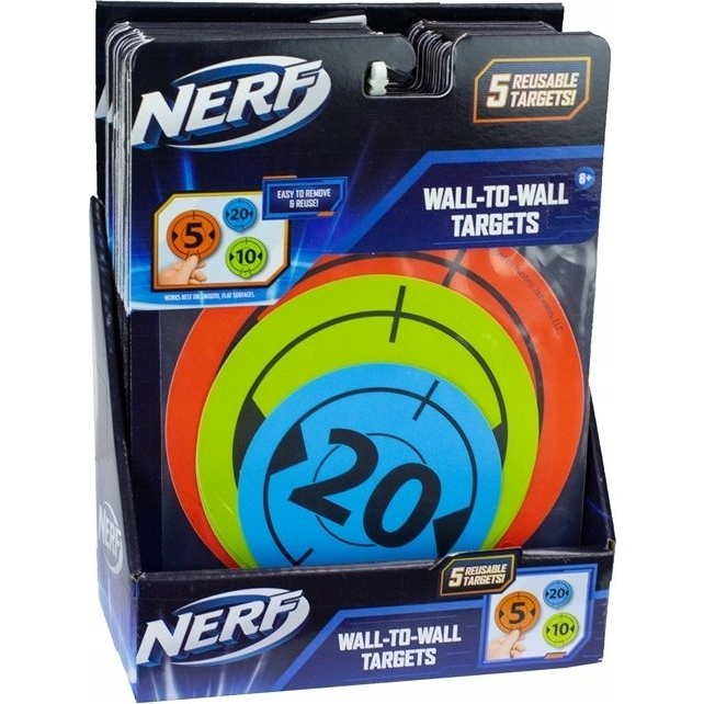 Nerf Elite öntapadós fali 3 darabos célpont szett (NER0317)