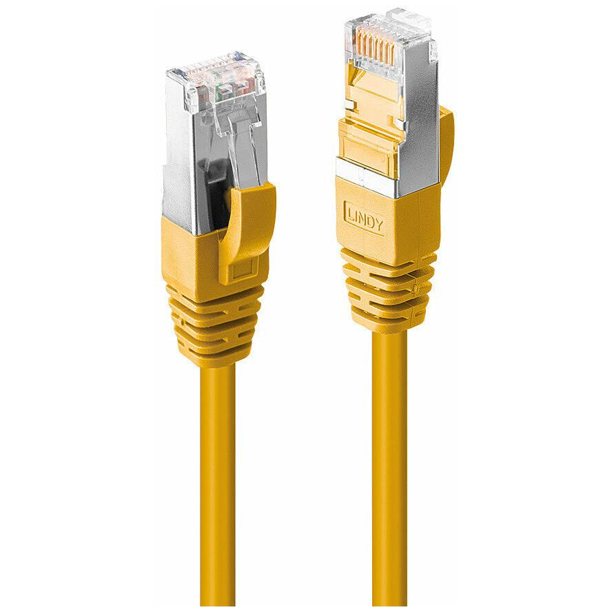 Lindy 47862 sieťový kábel Žltá 1 m Cat6a S/FTP (S-STP)