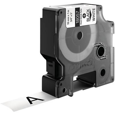 Feliratozó szalag, zsugorcső DYMO IND RHINO 18057 Poliolefin Szalagszín: Fehér Szövegszín:Fekete 19 mm 1.5 m (S0718330)
