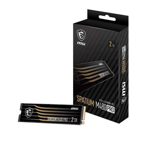 MSI SPATIUM M480 PRO PCIE 4.0 NVME M.2 2TB drives allo stato solido PCI Express 4.0 3D NAND