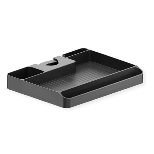 VALUE Rúdra/Póznára/Oszlopra szerelhető tárolópolc, univerzális, fekete (17.99.1184-10)