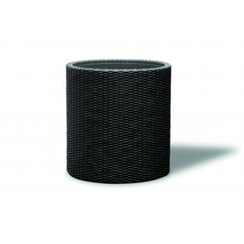 Keter Medium Cylinder Planter műanyag virágláda Antracit (229123)