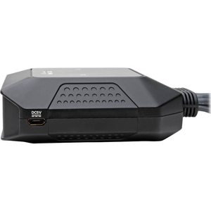 Przełącznik Eaton Eaton Tripp Lite series 2-Port DisplayPort 1.1/USB KVM Switch with Audio/Video, Built-In Cables, USB Peripheral Sharing - KVM-/Audio-/USB-Switch - 2 x KVM/Audio/USB - 1 lokaler Benutzer - Desktop