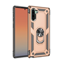 Samsung Galaxy Note 10 / 10 5G SM-N970 / N971, Műanyag hátlap védőtok, közepesen ütésálló, szilikon belső, telefontartó gyűrű, Defender, arany