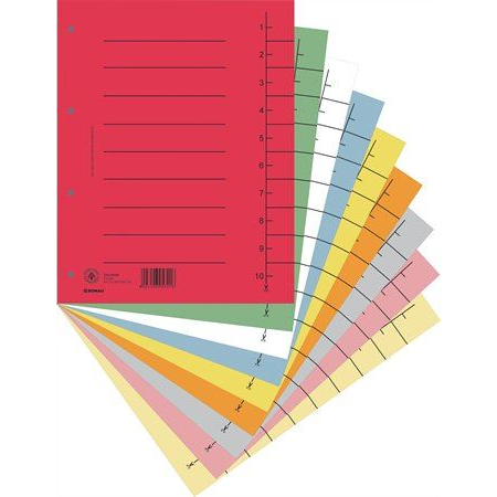 Donau 8610001S-99 regiszter A4 vegyes színek (D8610V) (D8610V)