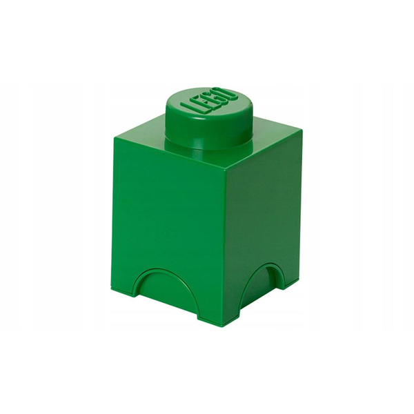 LEGO Úložný box 12x12x18 cm tmavě zelená