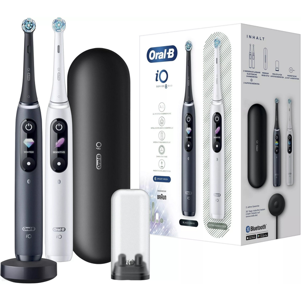 Oral-B iO 8 Duo sada Černý a bílý elektrický zubní kartáček