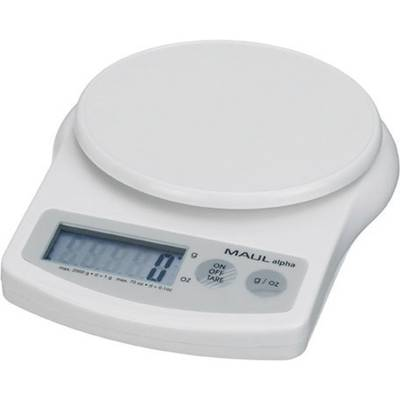 Digitális asztali mérleg, levélmérleg 2kg/1g Maul MAULalpha (1642002)