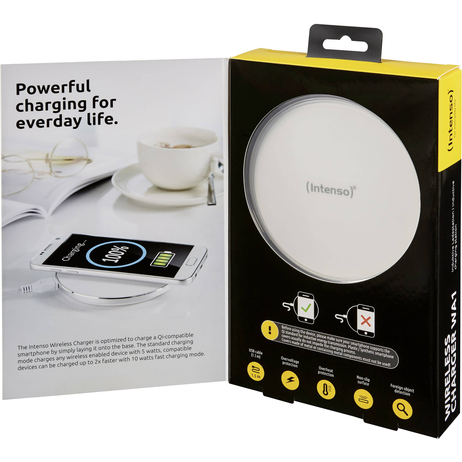 Intenso WA1 Wireless töltő 5W Fehér (7410512)