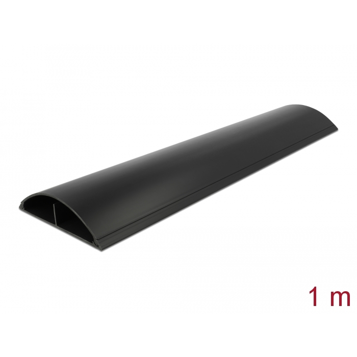 Delock Kábelcsatorna 119 x 26 mm - hossza 1 m, fekete (20713) (20713)
