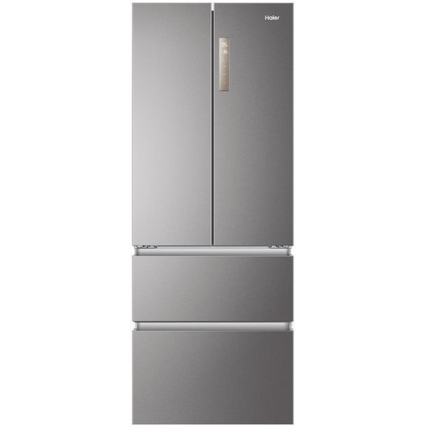 Haier HB17FPAAA хладилник с фризер с две врати Свободно стоящ 446 Д E Платина, Неръждаема стомана
