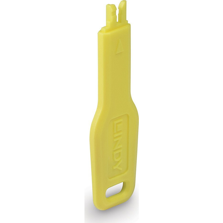 Lindy 47899 blokovač portov Kľúč na blokovanie portov RJ-45 Žltá Akrylonitrilbutadienstyren (ABS) (RJ45 Port Blocker key, Yellow)