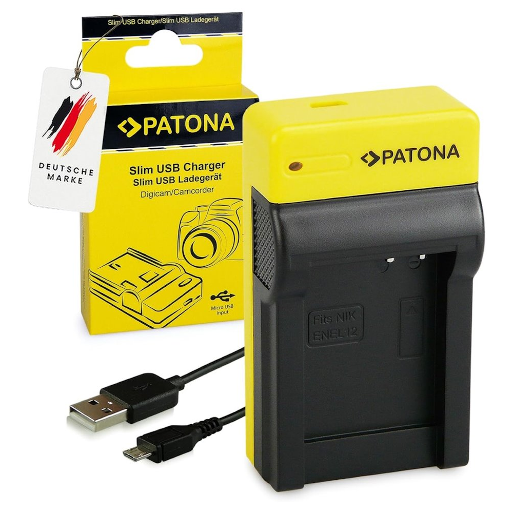 Patona PT151585 Foto Nikon EN-EL12/NP-FM500H slim USB Akkumulátor töltő (PT151585)