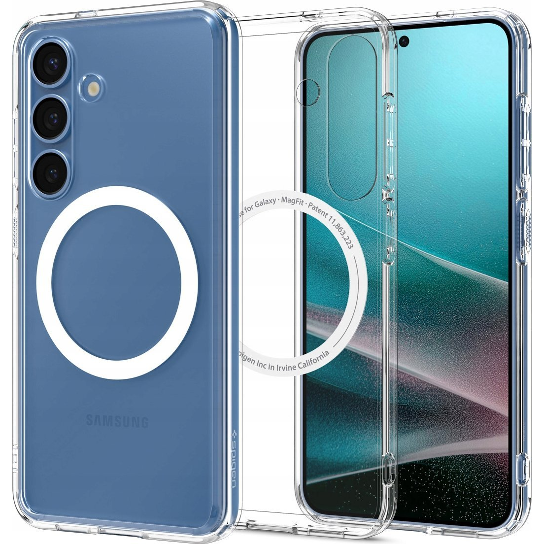 Spigen 277846 Ultra Hybrid MagSafe Samsung Galaxy S25+ Clear White, Mobiltelefon tok (SPN16610)