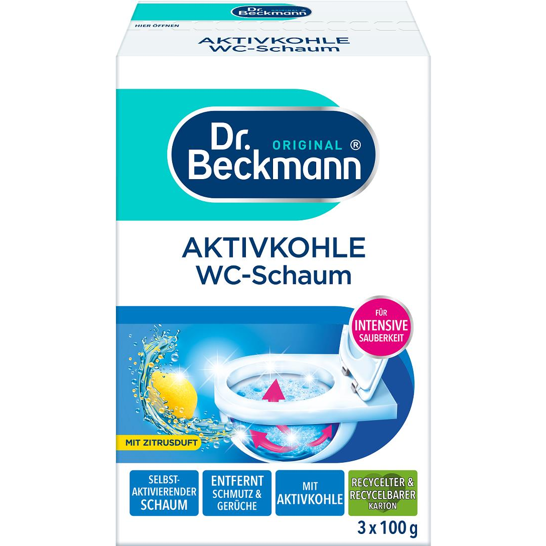 DR. BECKMANN WC-hab aktív szénnel 3×100 g (4008455077918)