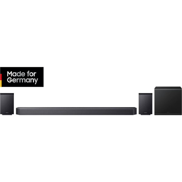 Samsung Q-Serie HW-Q935GF 9.1.4-Kanal Soundbar Fekete Bluetooth, Dolby Atmos®, Vezeték nélküli mélysugárzóval, Fali rögzítés, WLAN