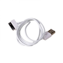 Akyga USB-A - Apple 30-pin kábel 1m fehér (AK-USB-08)