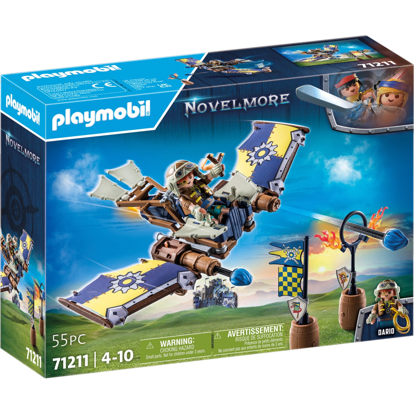 Playmobil Novelmore Dario repülő vitorlázórepülője (71211)