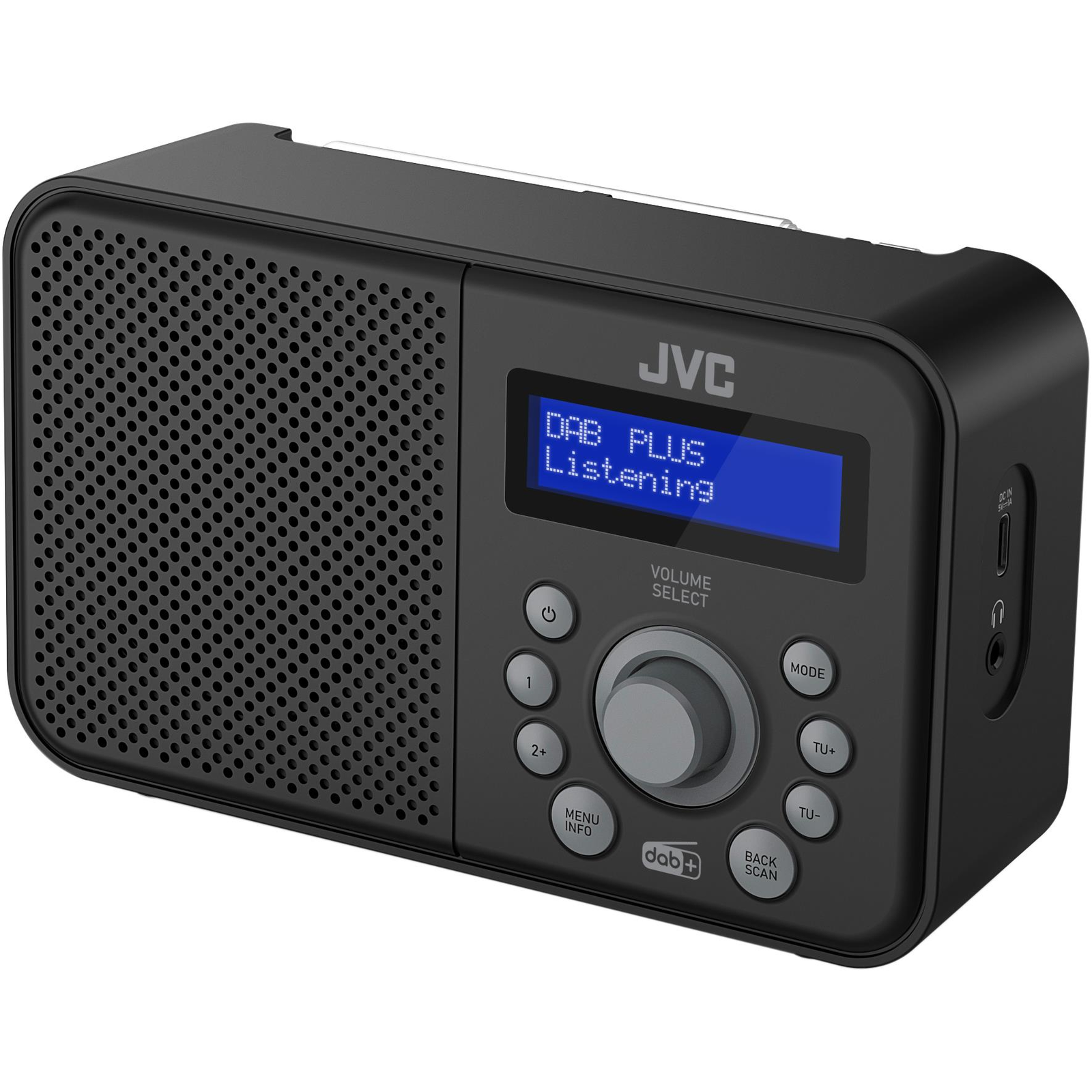 JVC RA-E313B-DAB (RA-E313B-DAB, černý)