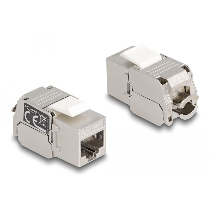 Delock Keystone modul RJ45 anya - LSA Cat.6A LEDdel (87856) (Delock87856)