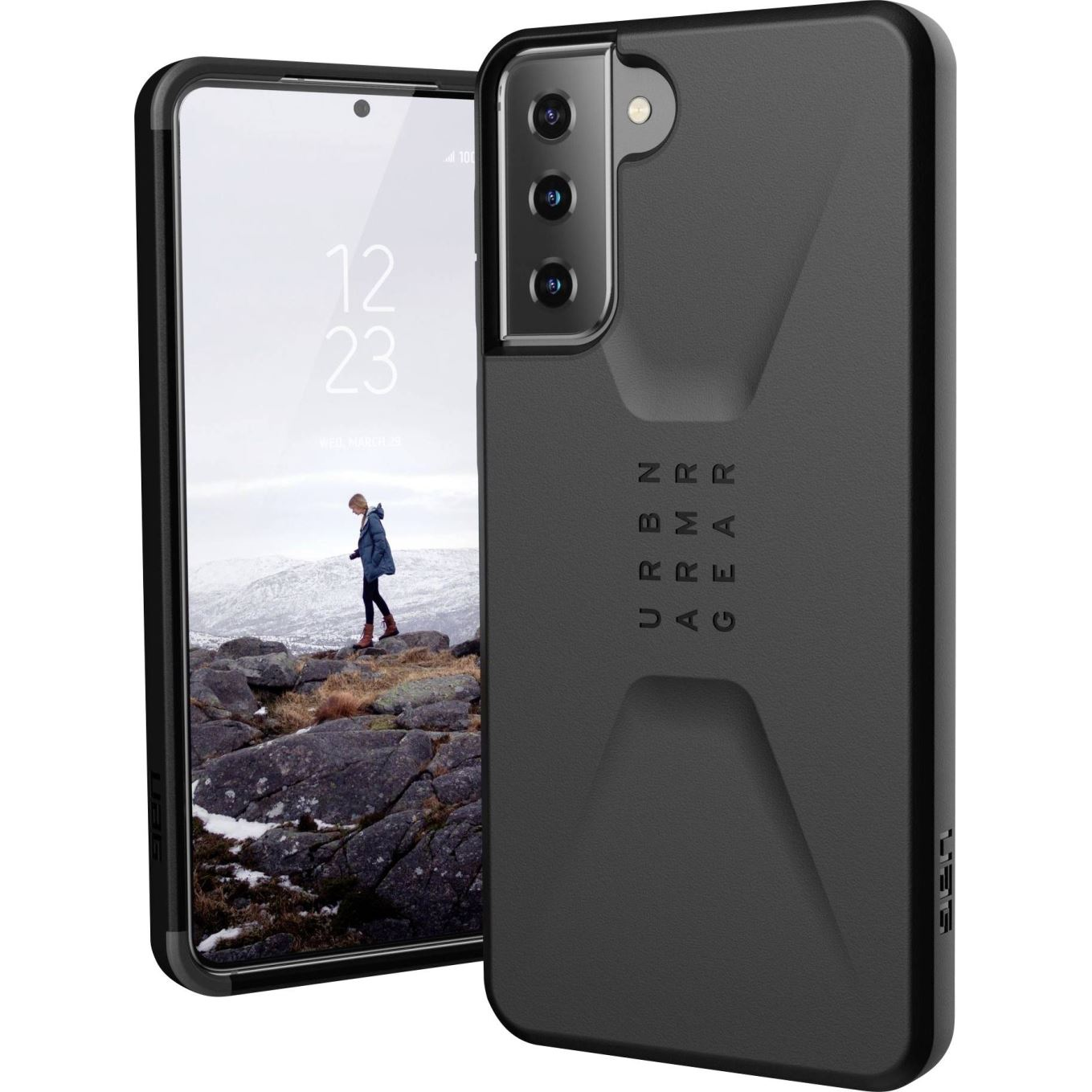 Urban Armor Gear Civilian Samsung Galaxy S21+ (5G) Hátlap Fekete (21282D114040) (UA21282D114040)