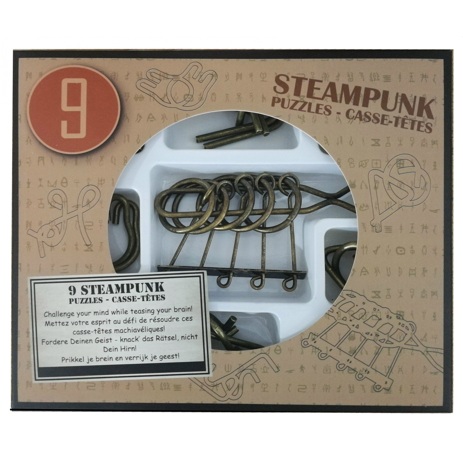 Eureka Steampunk Puzzle Set 9 darabos ördöglakat (angol) - Barna (EUR34594)