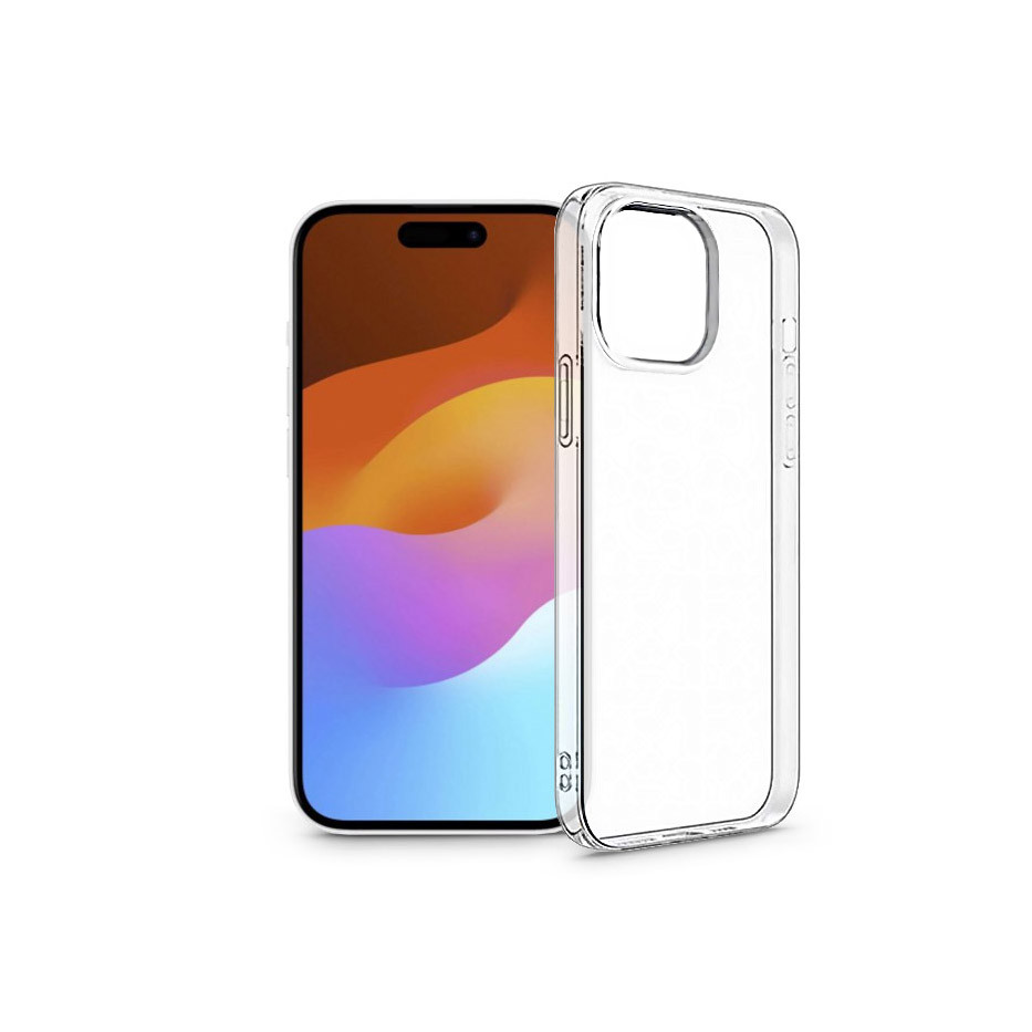Apple iPhone 15 szilikon hátlap - Clear Case - átlátszó (PT-6862)