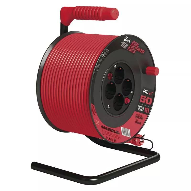 Emos P092501 Kábeldob 4 aljzat IP20 50m (emosP092501)