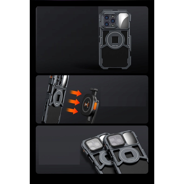 VRIG Obudowa Ramka Case Klatka Obudowa 3x Iso 10x 1/4"" Do Iphone 14 Pro Max / A0082