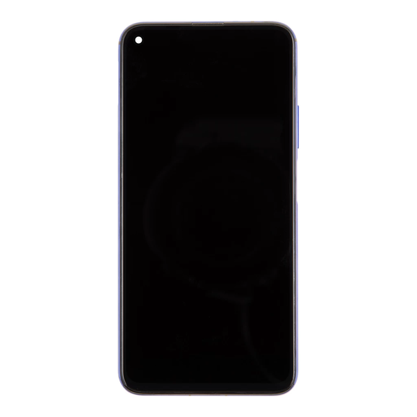 LCD kijelző + érintő modul + elülső burkolat Huawei Nova 5T készülékhez kék