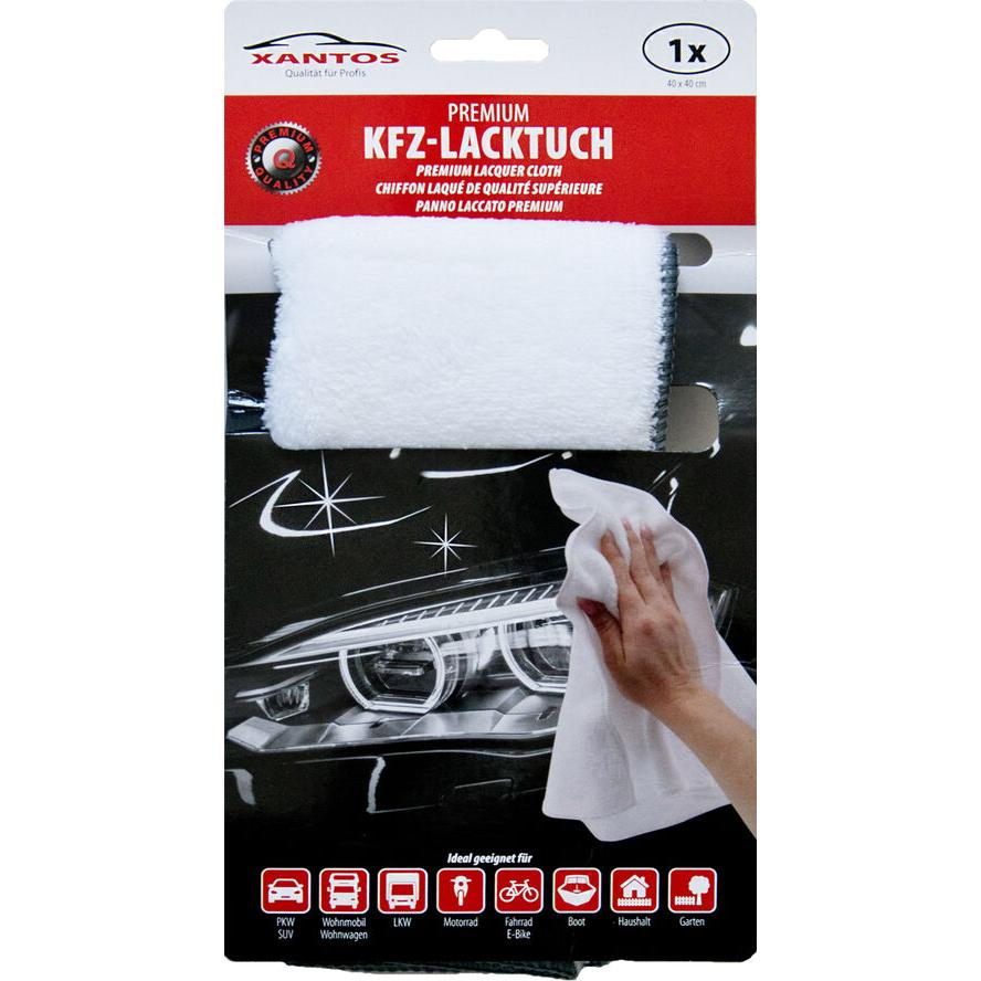 XANTOS Premium Flausch-Lacktuch 40x40cm weiß (514202) (514202)