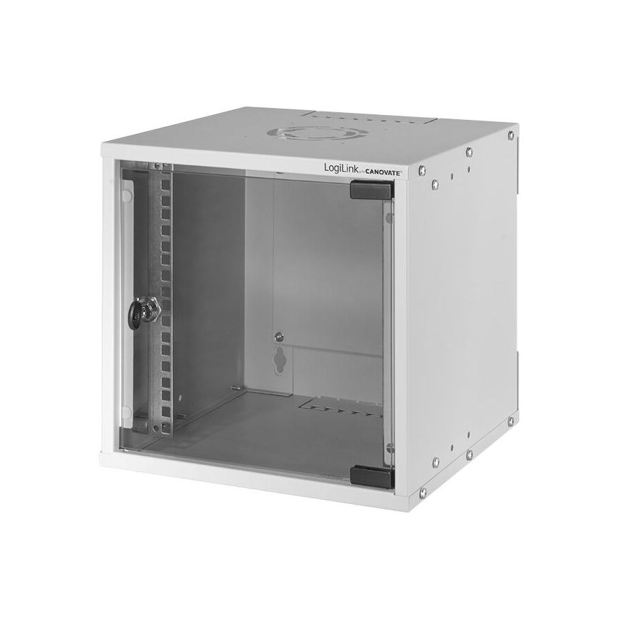 Logilink Wandgehäuse 10 Zoll, 6 HE, montiert, grau (W66Z30G) (W66Z30G)