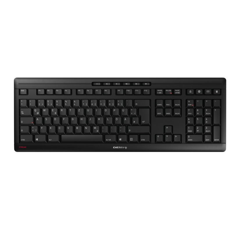 CHERRY Stream Wireless klávesnica Univerzálne Bezdrôtové RF + USB AZERTY Francúzsky Čierna (JK-8550FR-2)