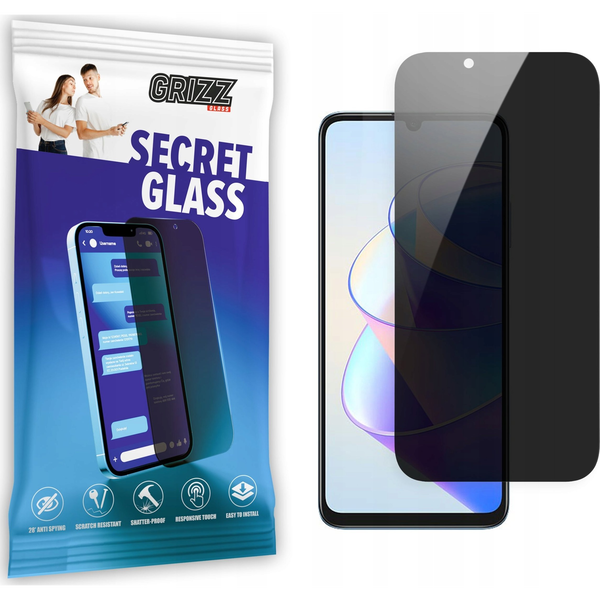  GrizzGlass Szkło prywatyzujące GrizzGlass SecretGlass do Honor X7a