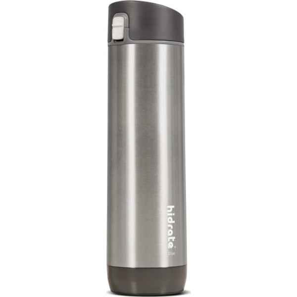 Hidratespark Steel Okos Kulacs Szálcsiszolt Rozsdamentes Acélból - Ezüst, 620 ml