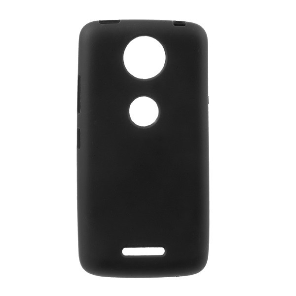 Szilikon telefonvédő (matt) FEKETE [Motorola Moto C Plus (XT1723)] (5996457714186)