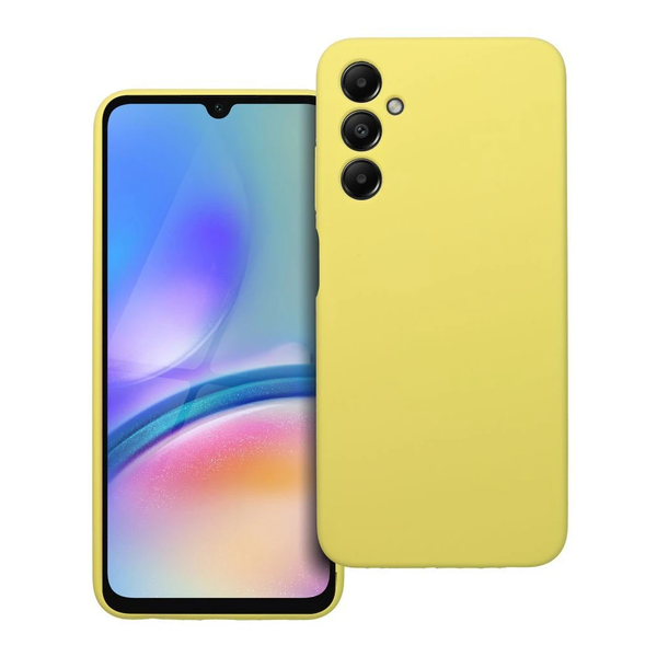 Samsung A05S készülékhez szilikon tok 2mm sárga