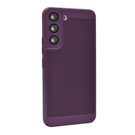 Gigapack Samsung Galaxy S22 (SM-S901) légáteresztő, lyukacsos műanyag tok lila (GP-142564)