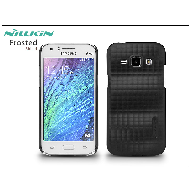 Nillkin Super Frosted Shield Samsung SM-J100 Galaxy J1 hátlap tok - Fekete (NL235897)