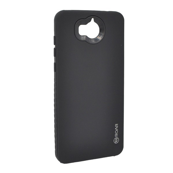 ROAR RICO ARMOR szilikon telefonvédő (közepesen ütésálló, műanyag hátlap, matt) FEKETE [Huawei Y5 (2017)] (5996457784158)