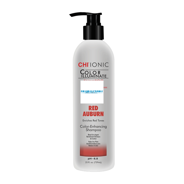 Chi, Ionic Color Illuminate, Paraben-Free, Hair Colour Shampoo, For Natural Hair Color & Color Treated Hair,  Red Auburn, 739 ml