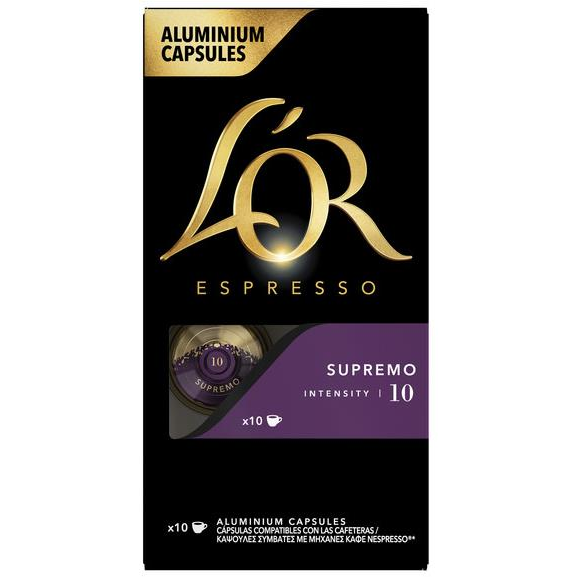 L'OR Espresso Supremo - 10 kapszula Nespresso®* Original kompatibilis (4028598)