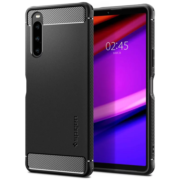 Spigen Rugged Armor Sony Xperia 10 V tok fekete (ACS06202)