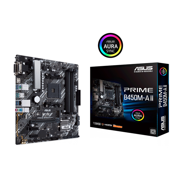 ASUS PRIME B450M-A II AMD B450 Socket AM4 Micro ATX