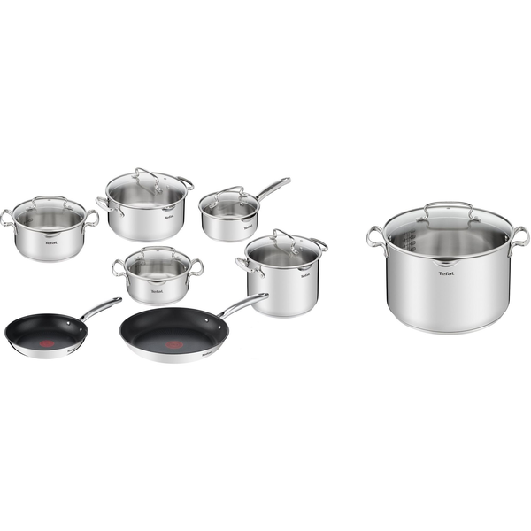Tefal G732SC55 Duetto+ Edénykészlet, 12 db + Tefal G7196455 Duetto+ Fazék fedővel 28 cm
