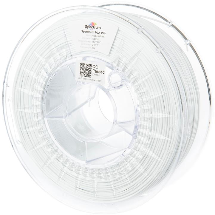 Spectrum 3D nyomtatószál, PLA Pro, 1,75 mm, Arctic White, 1 kg (80113)
