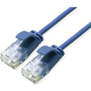Roline green 21443944 RJ45 omrežni kabel\, Patch kabel CAT 6a U/UTP 1.50 m modra  1 kos