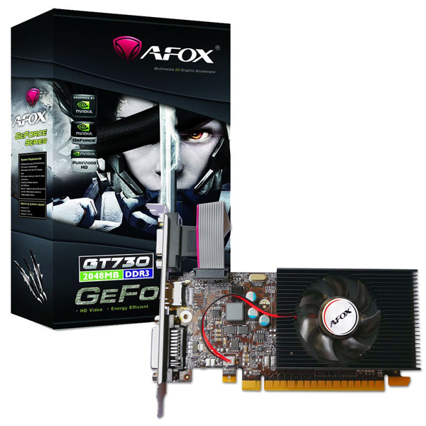 AFOX Geforce GT730 1GB DDR3 Low Profile Videókártya
